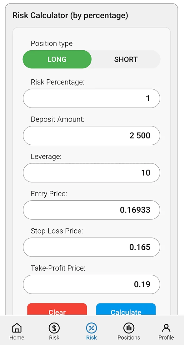 Crypto Trader's Calculator — Preview 4