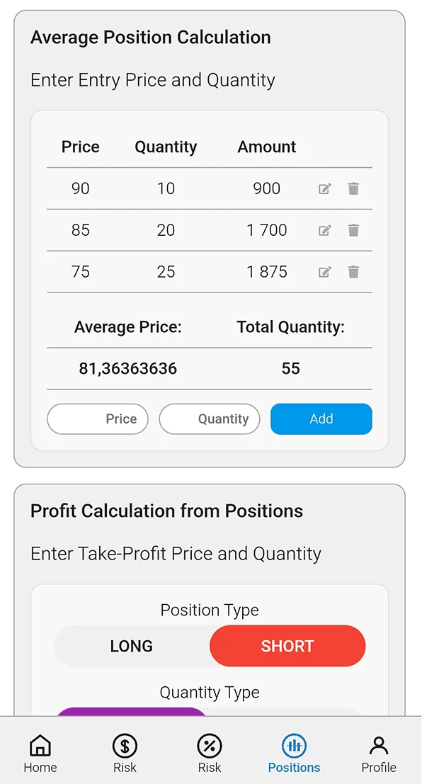 Crypto Trader's Calculator — Preview 6