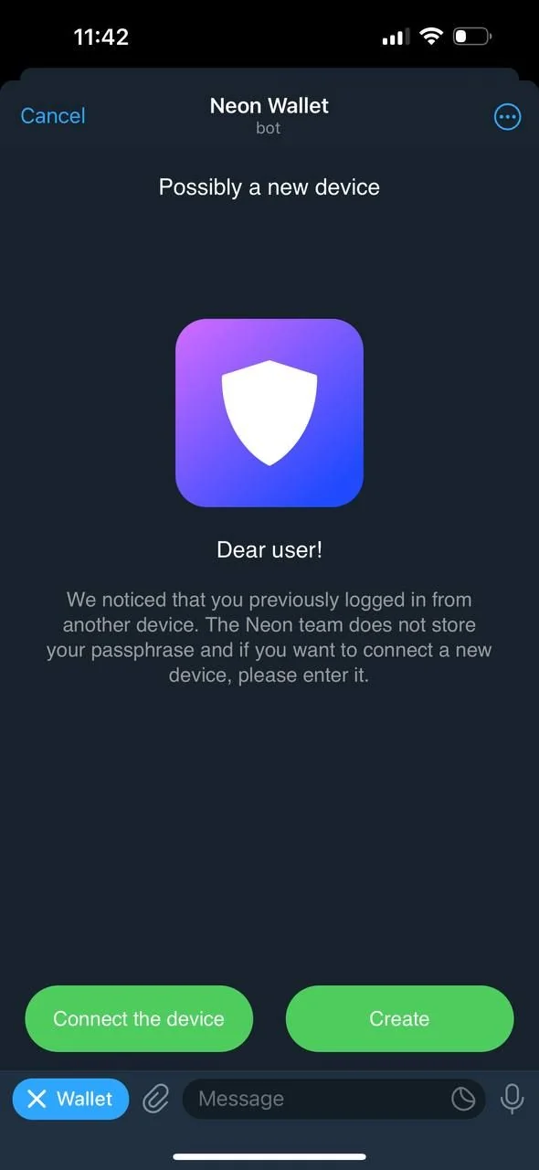 Neon Wallet — Preview 1