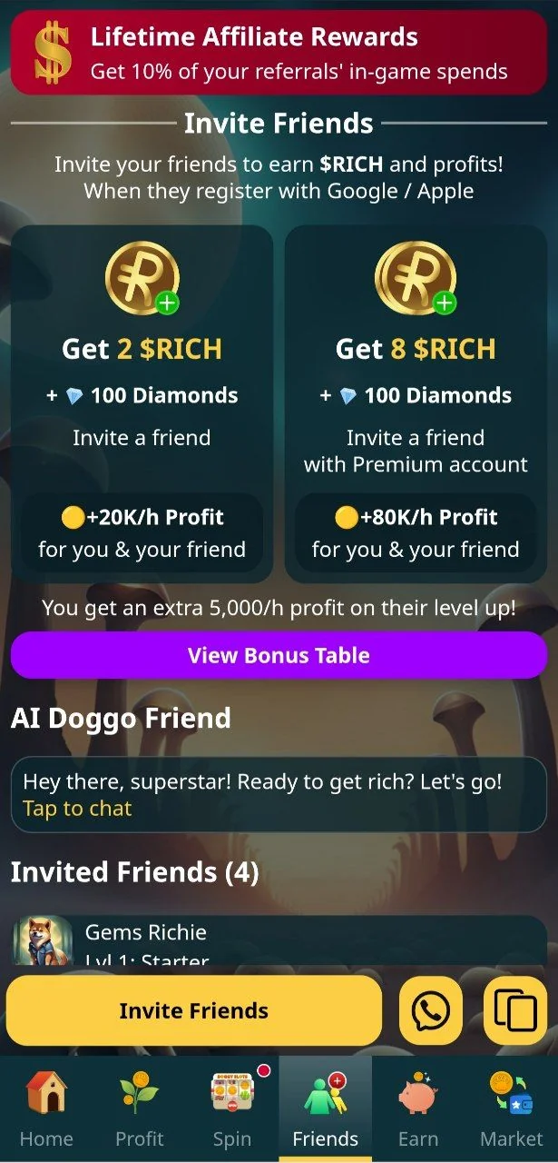 Rich Dog: Top Play-to-Earn Game 💰🐶 — Preview 3
