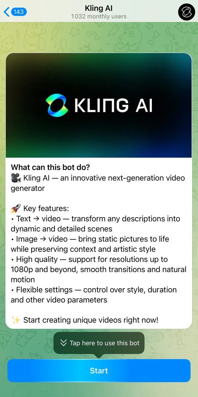 Kling AI — पूर्वावलोकन 1