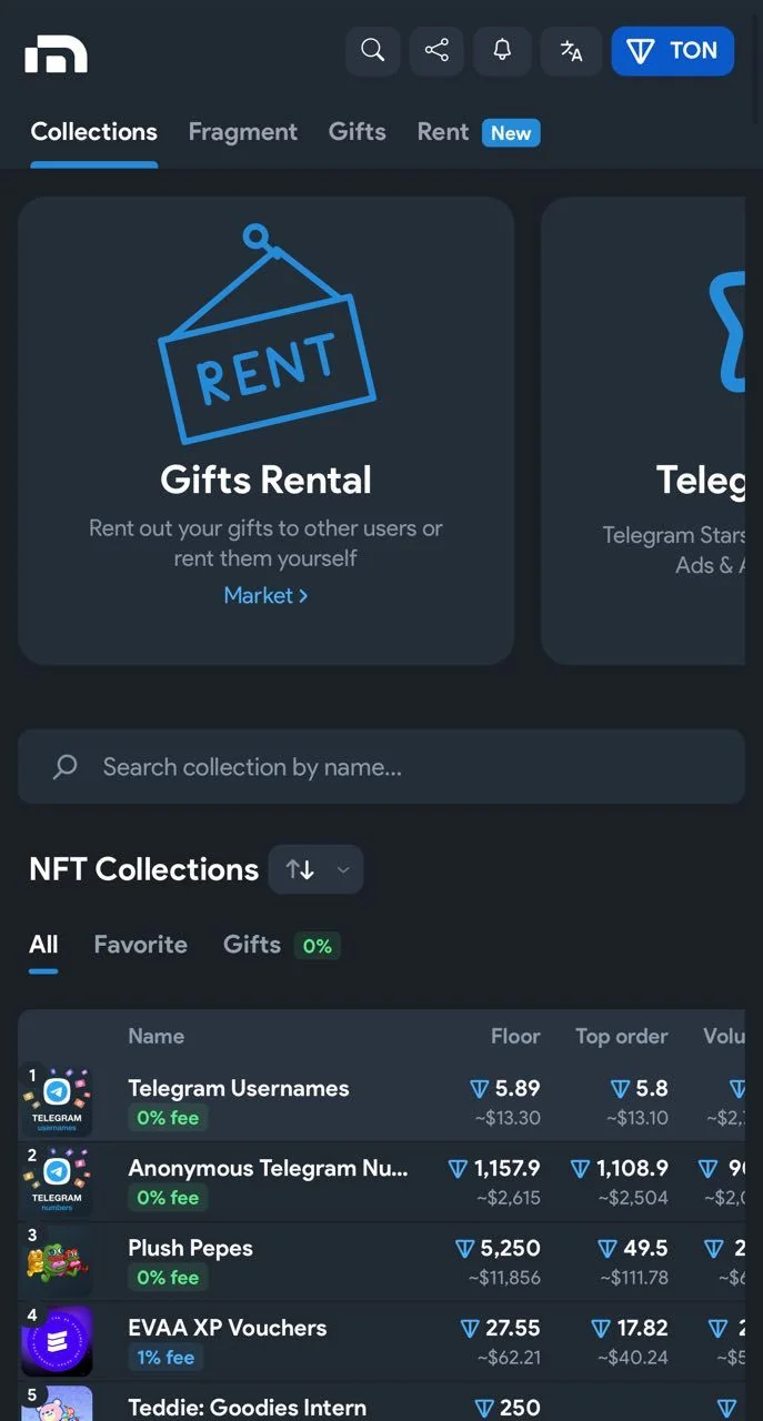 Market app | bot — Preview 1