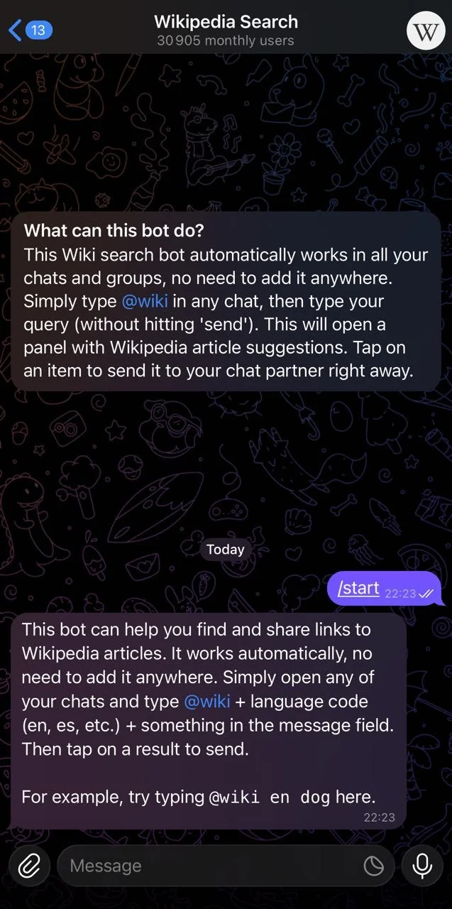 Wikipedia Search — Preview 1