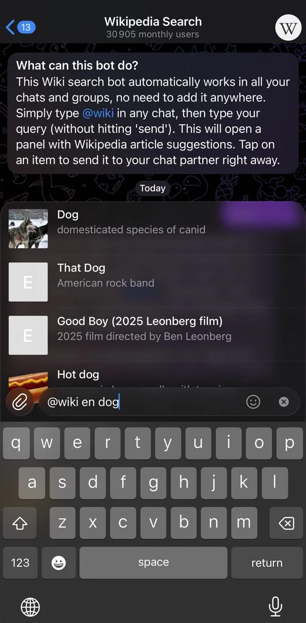 Wikipedia Search — Preview 3