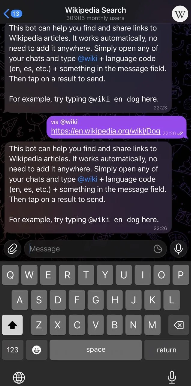 Wikipedia Search — Preview 2