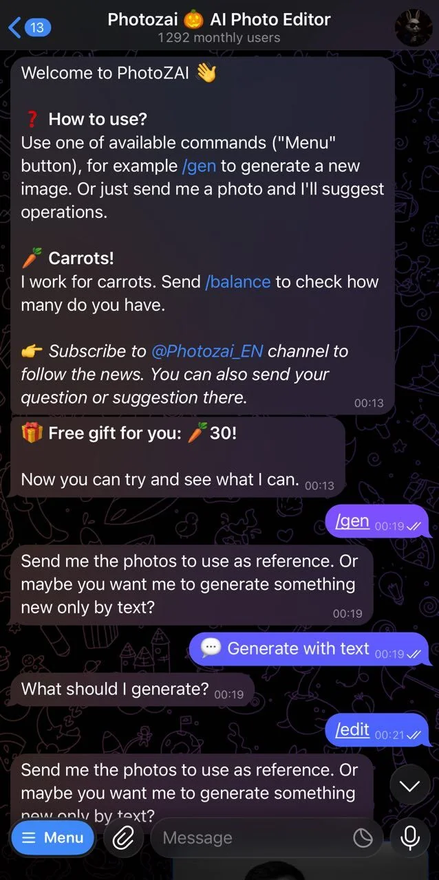 Photozai 🎃 AI Photo Editor — Pratinjau 1