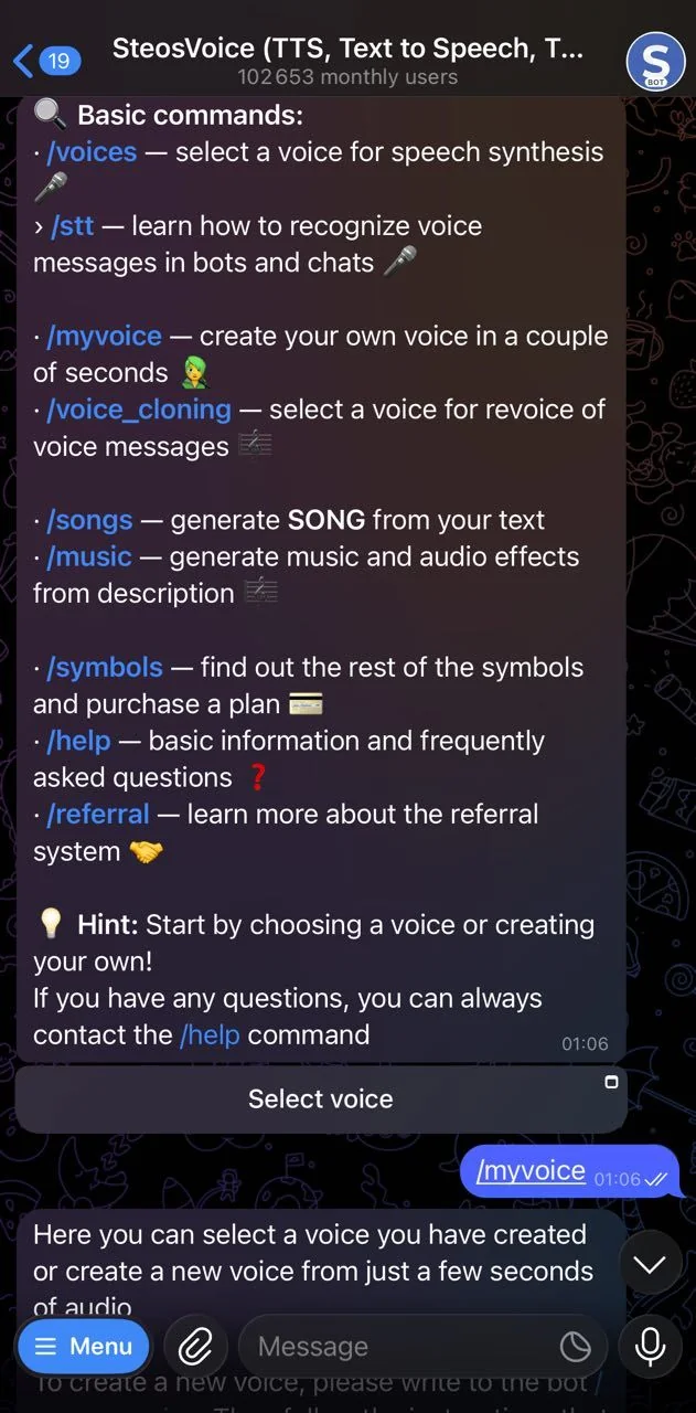 SteosVoice — Preview 1