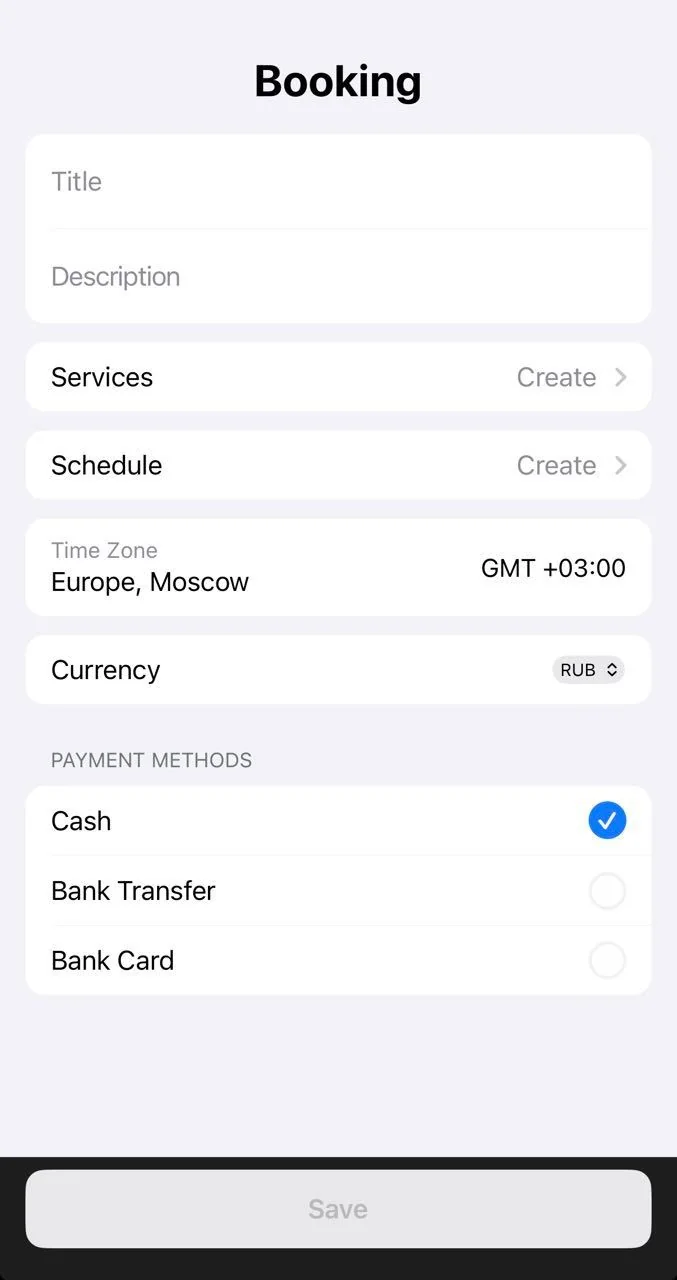 InOne: Online booking on Telegram — पूर्वावलोकन 2