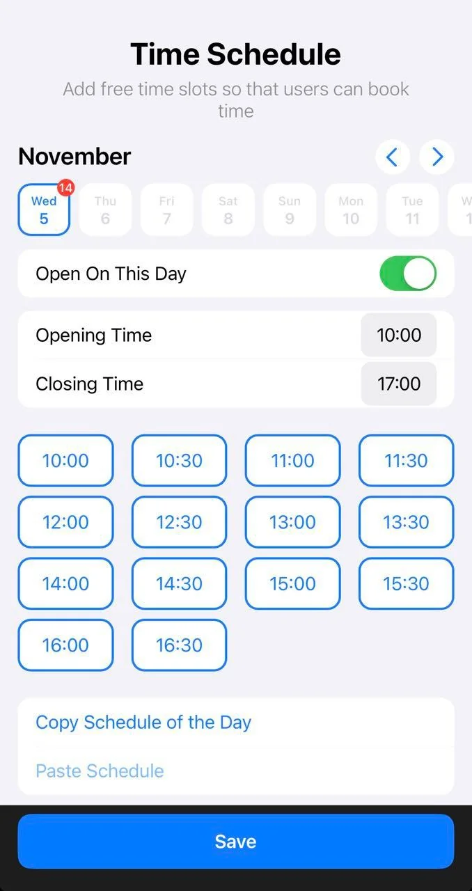 InOne: Online booking on Telegram — पूर्वावलोकन 4