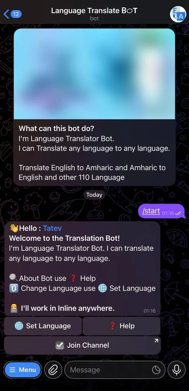 Language Translate ᗷᝪᎢ — Preview 2