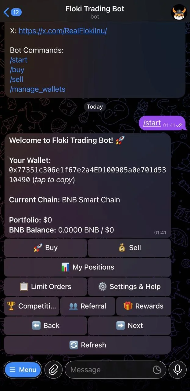 Floki Trading Bot — Pratinjau 2