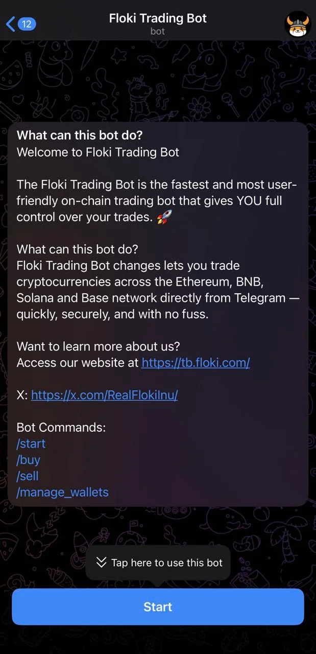 Floki Trading Bot — Pratinjau 1