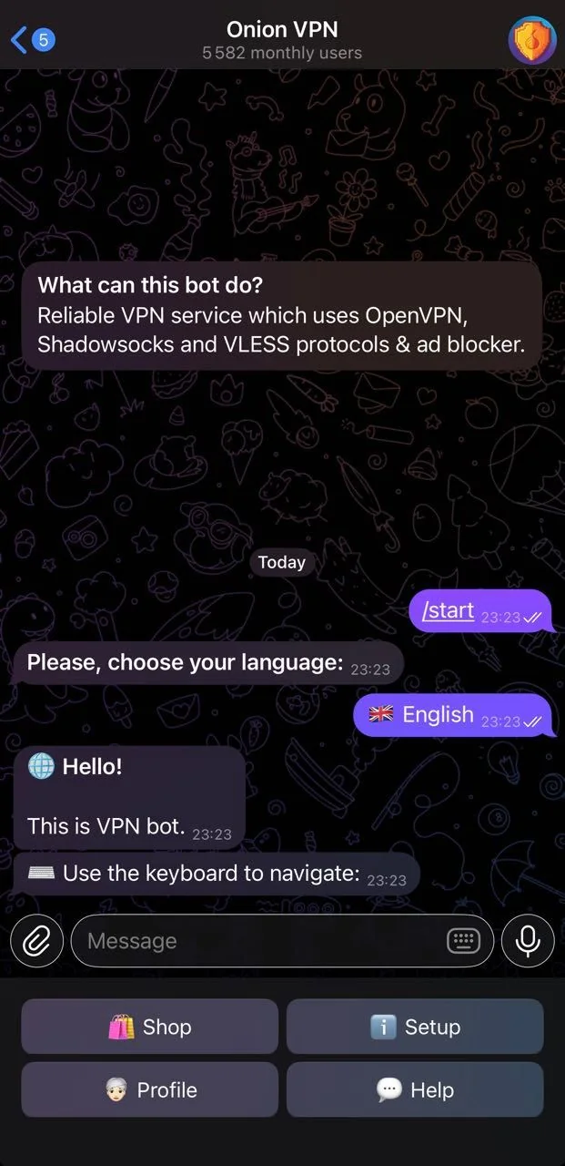 Onion VPN — Pratinjau 1