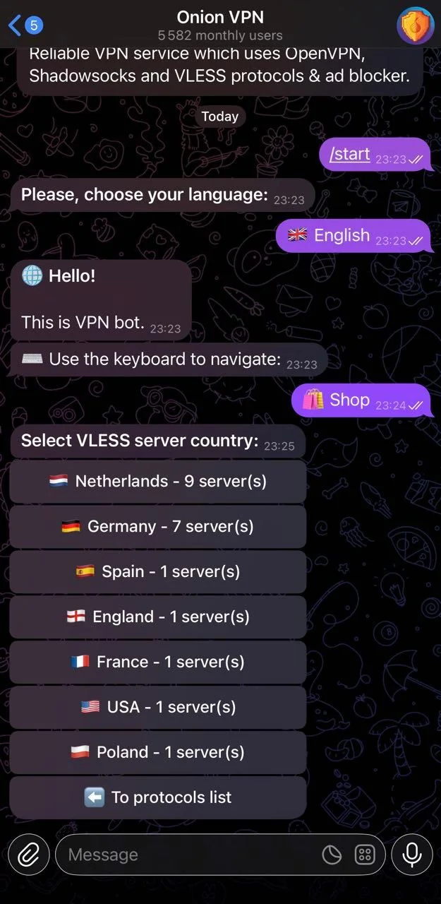Onion VPN — Pratinjau 2
