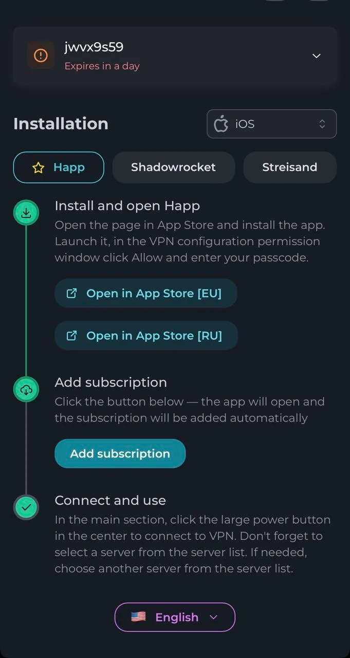 Snow VPN — Pratinjau 1