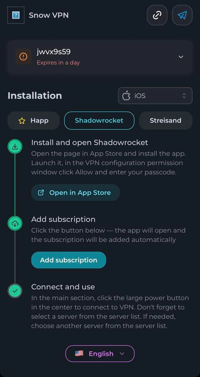 Snow VPN — Pratinjau 2