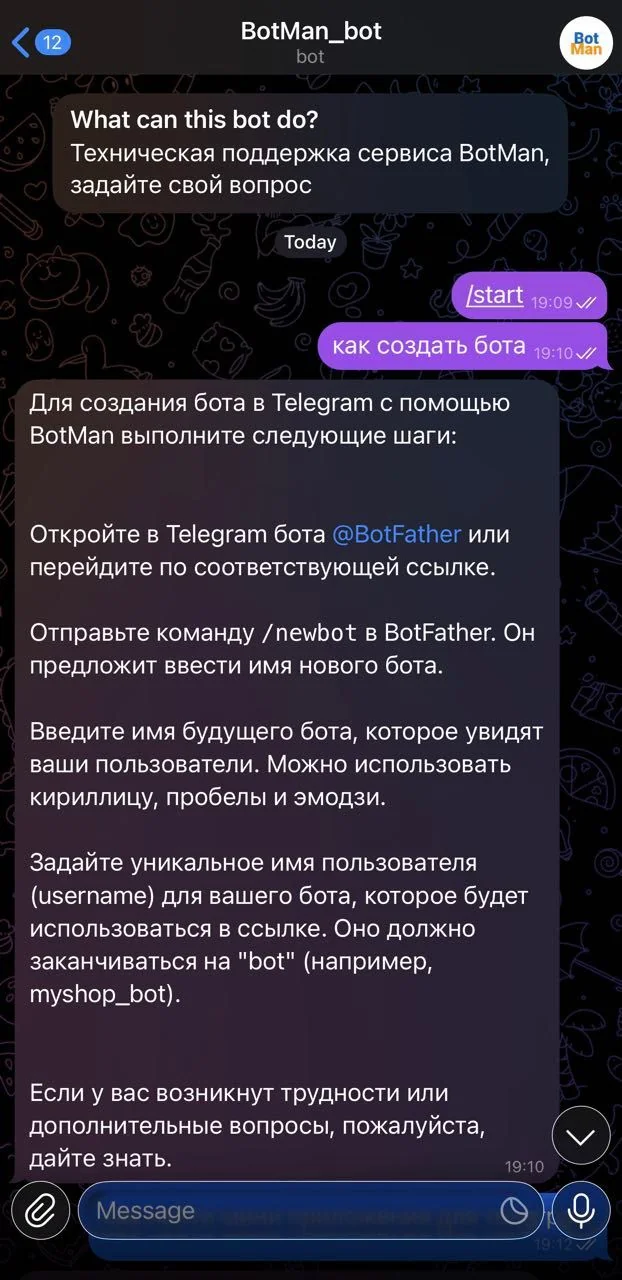 BotMan_bot — पूर्वावलोकन 1