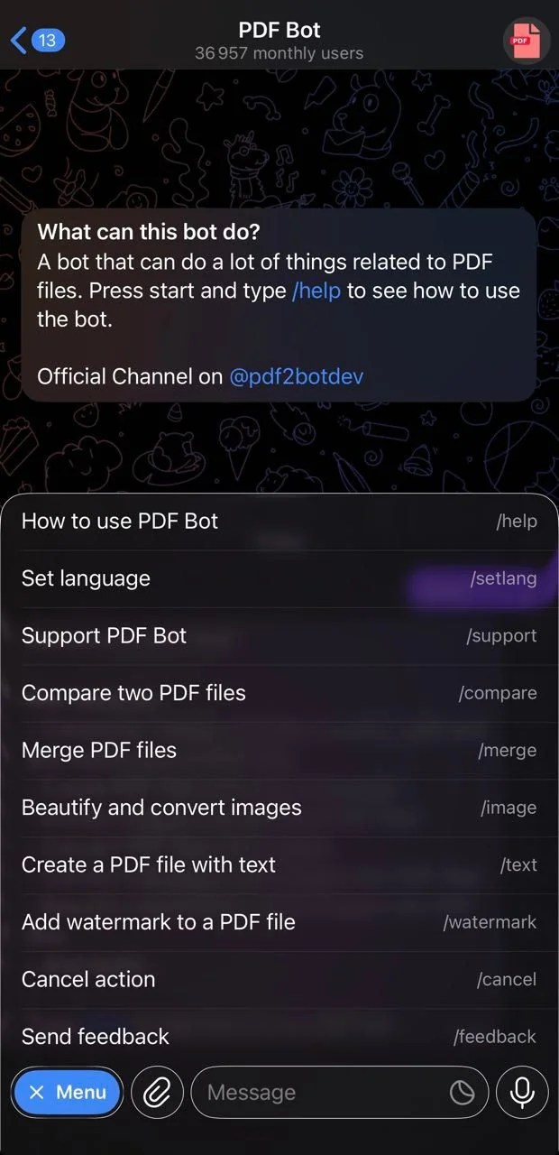PDF Bot — Preview 2