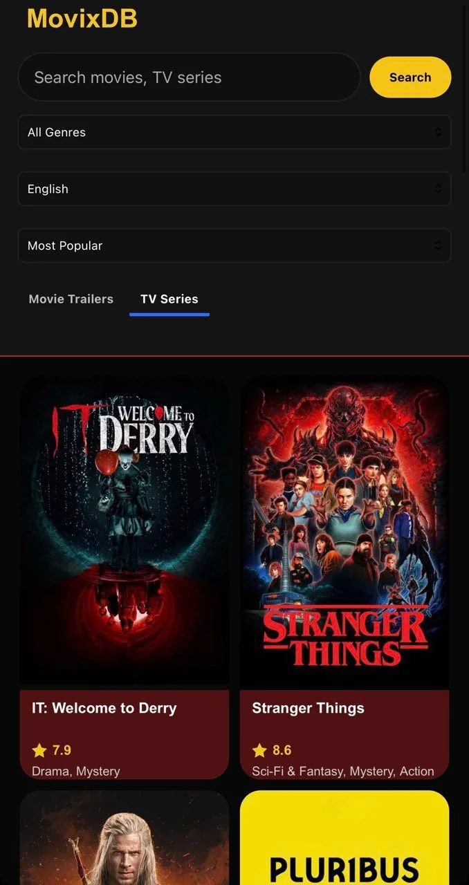 MovixDB - Movie Trailers — Preview 2
