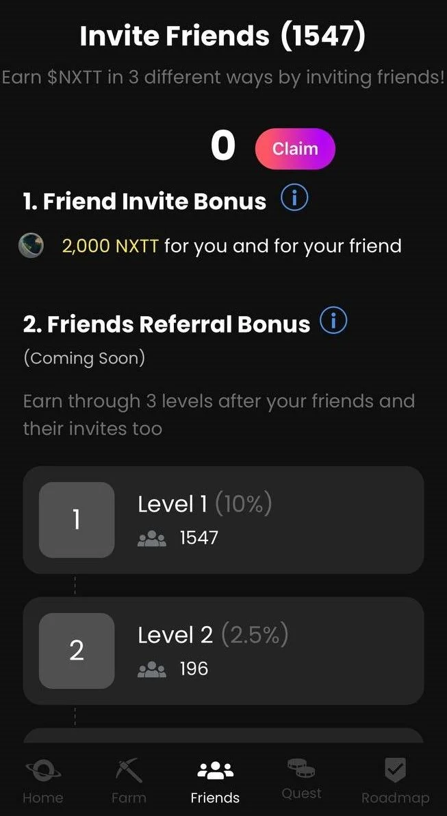 Next Earth Mini App — Preview 2