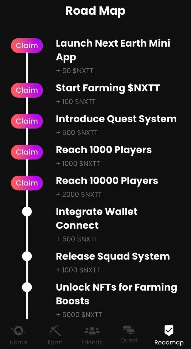 Next Earth Mini App — Preview 3