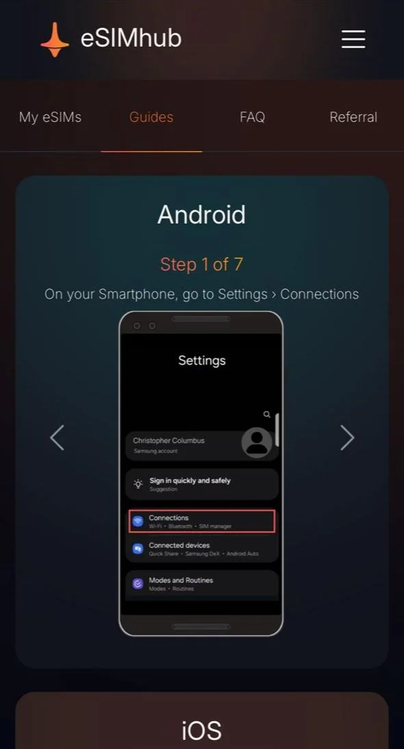 eSIMhub Bot — Pratinjau 1