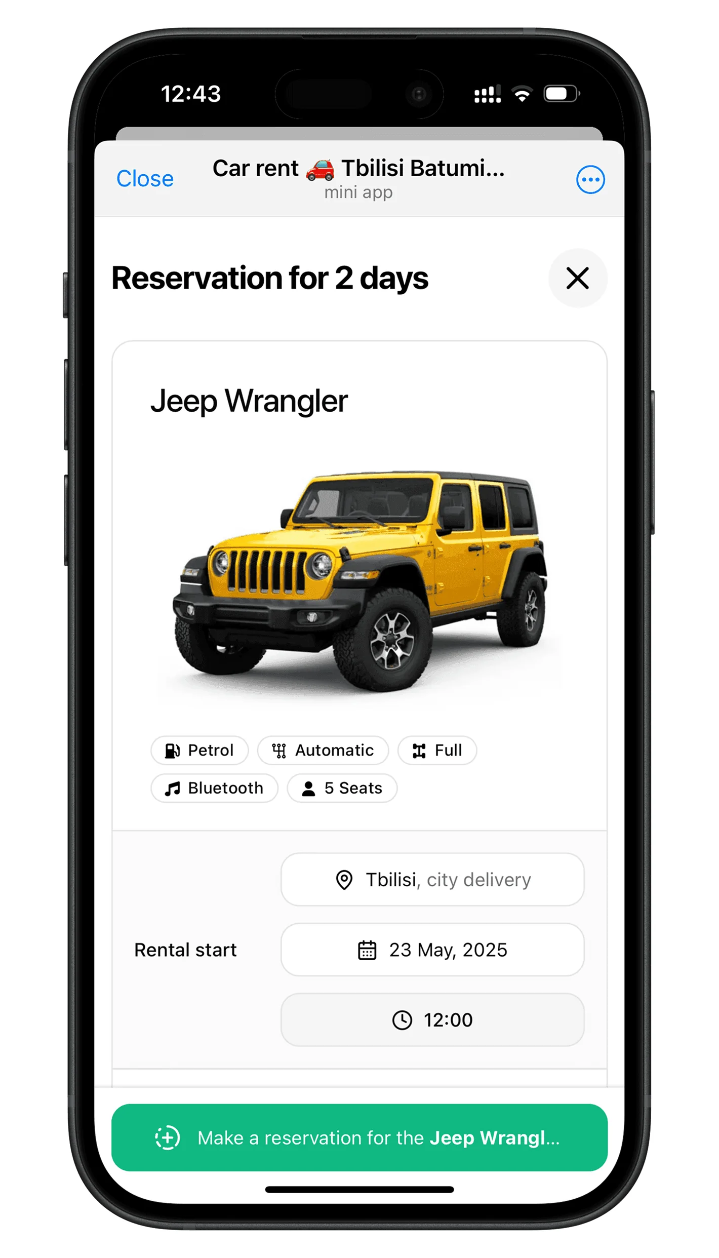 AnyCars - Car Rent 🚗 Tbilisi Batumi Kutaisi Georgia — Превью 1