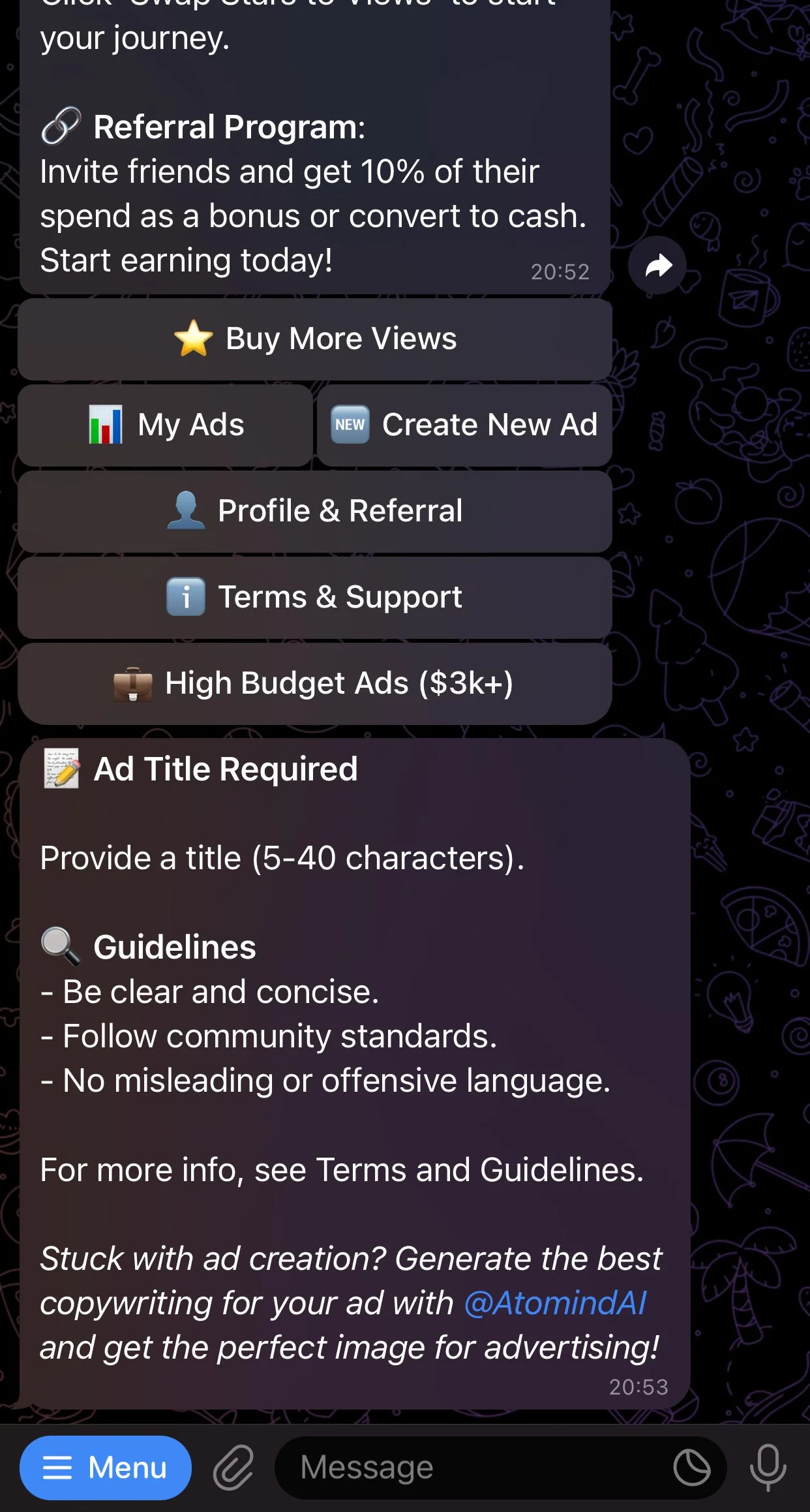 Nicegram Ads Bot — Preview 3