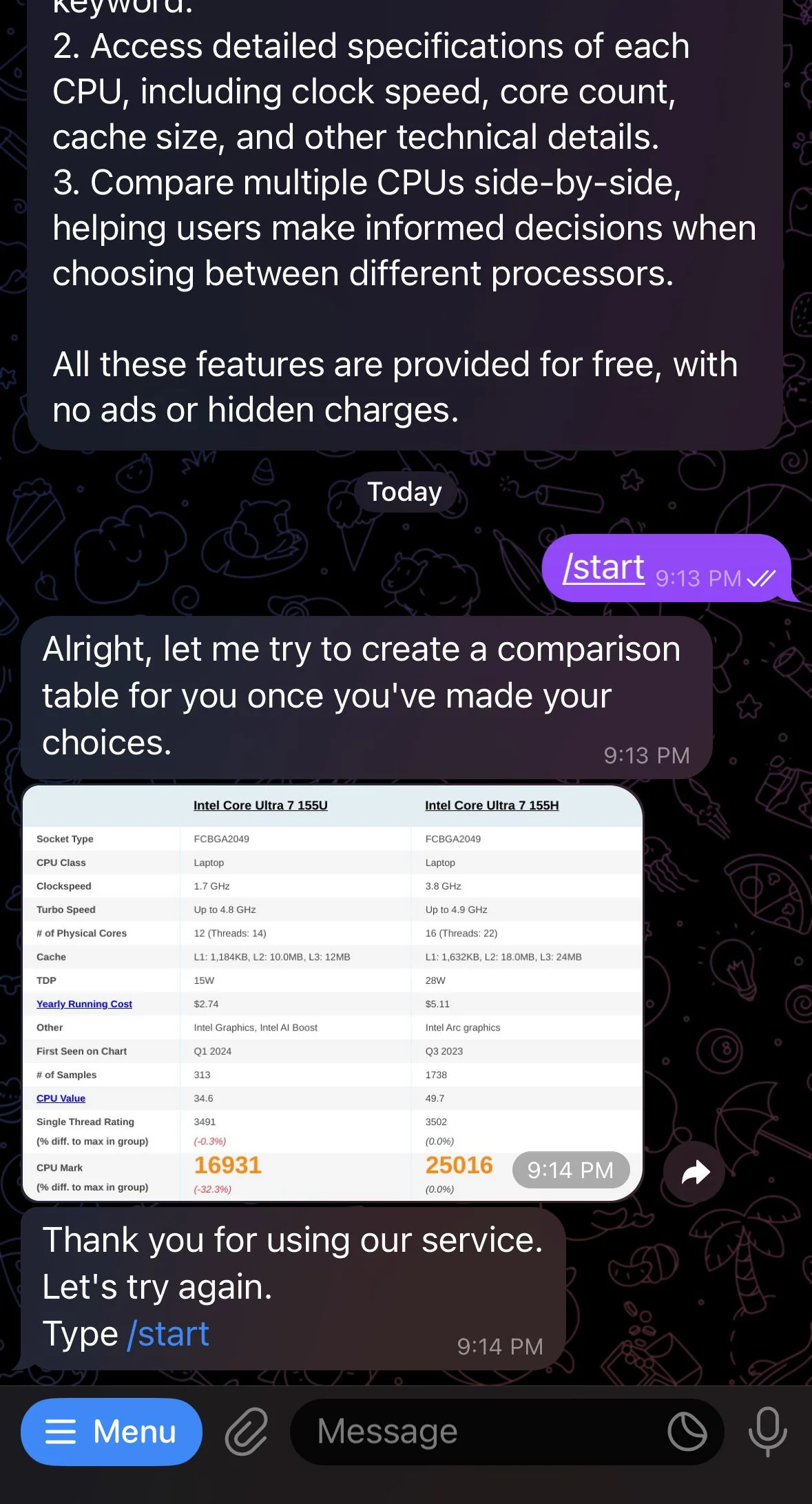 CPU Compare Bot — Превью 3