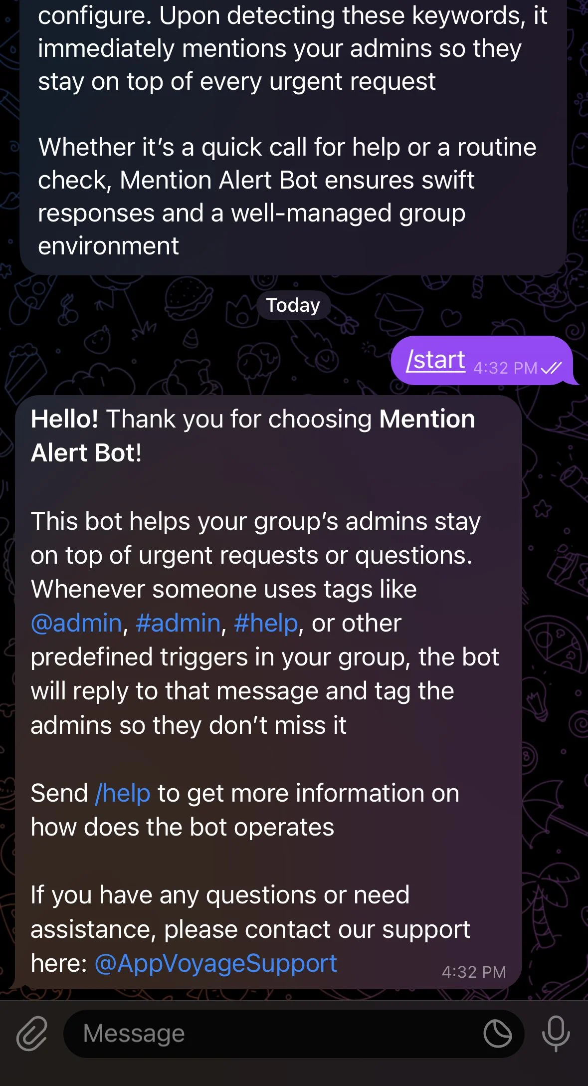 Mention Alert Bot — Aperçu 1