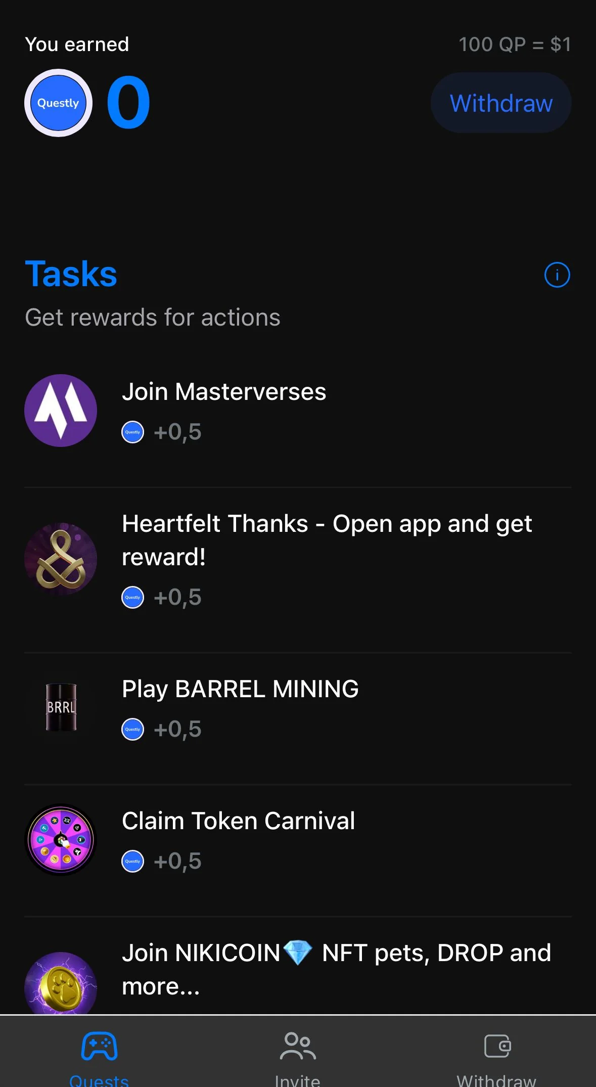 Questly — Pratinjau 2