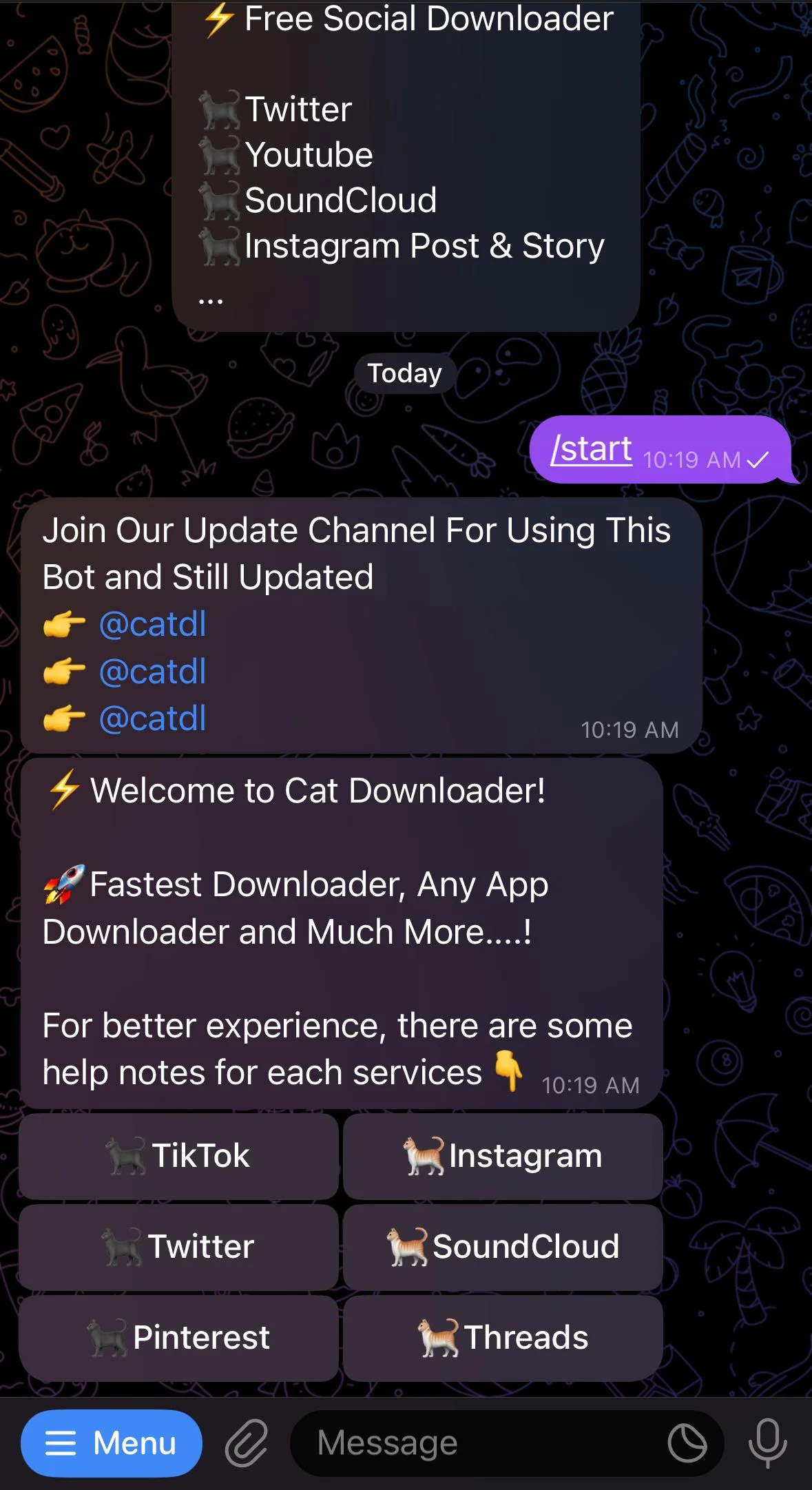 Cat Downloader | Social Medias & Websites Downloader — Preview 1