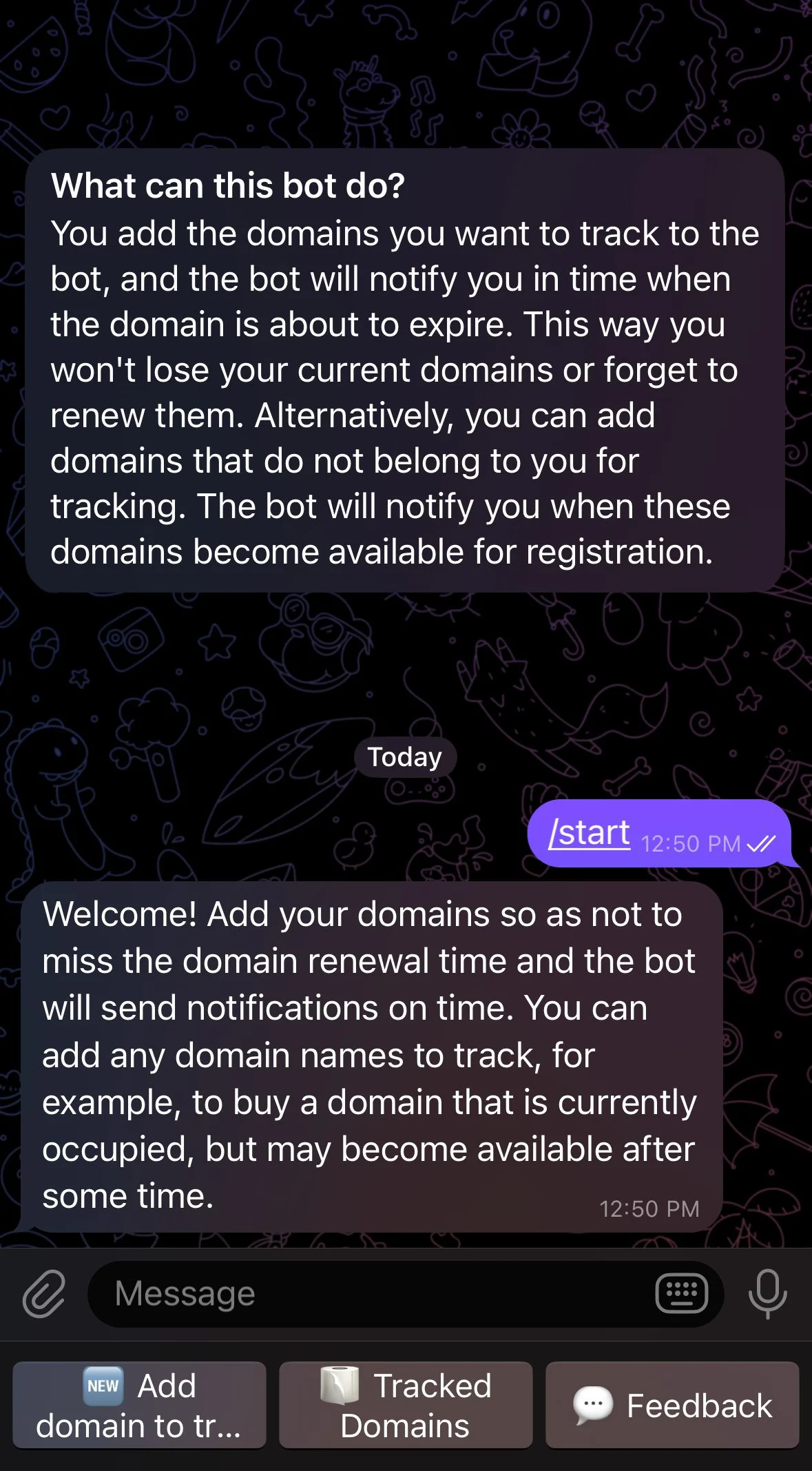 Domain Tracker — Превью 1
