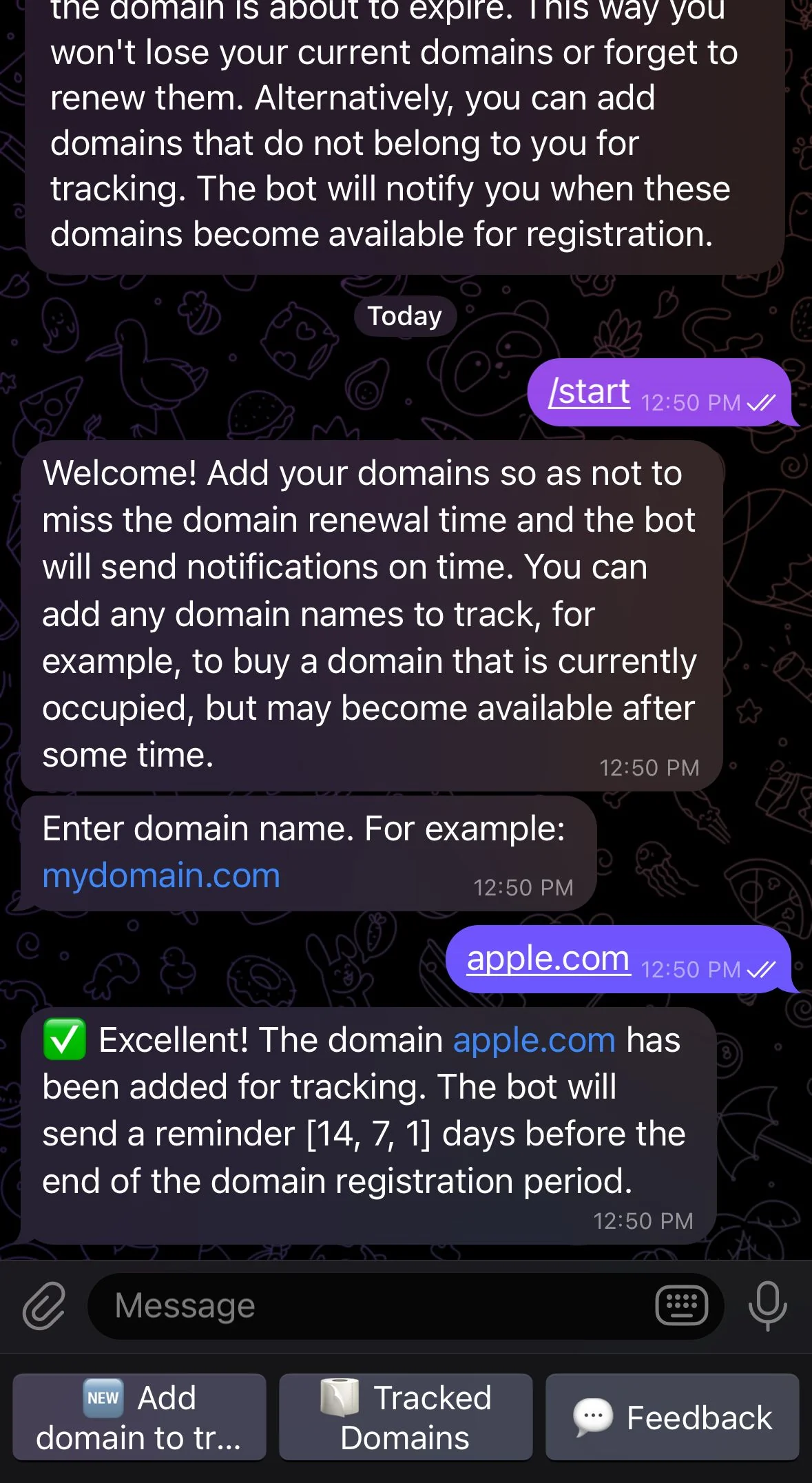 Domain Tracker — Превью 2