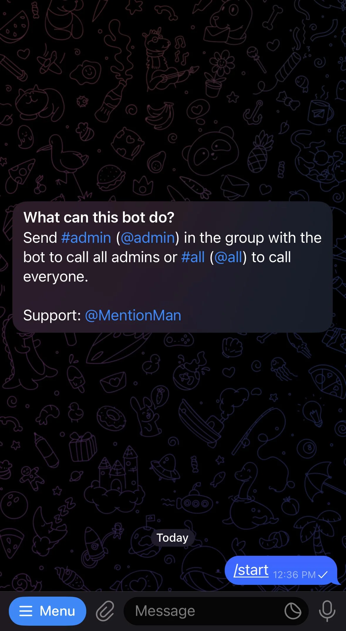 Mention Bot — Превью 1