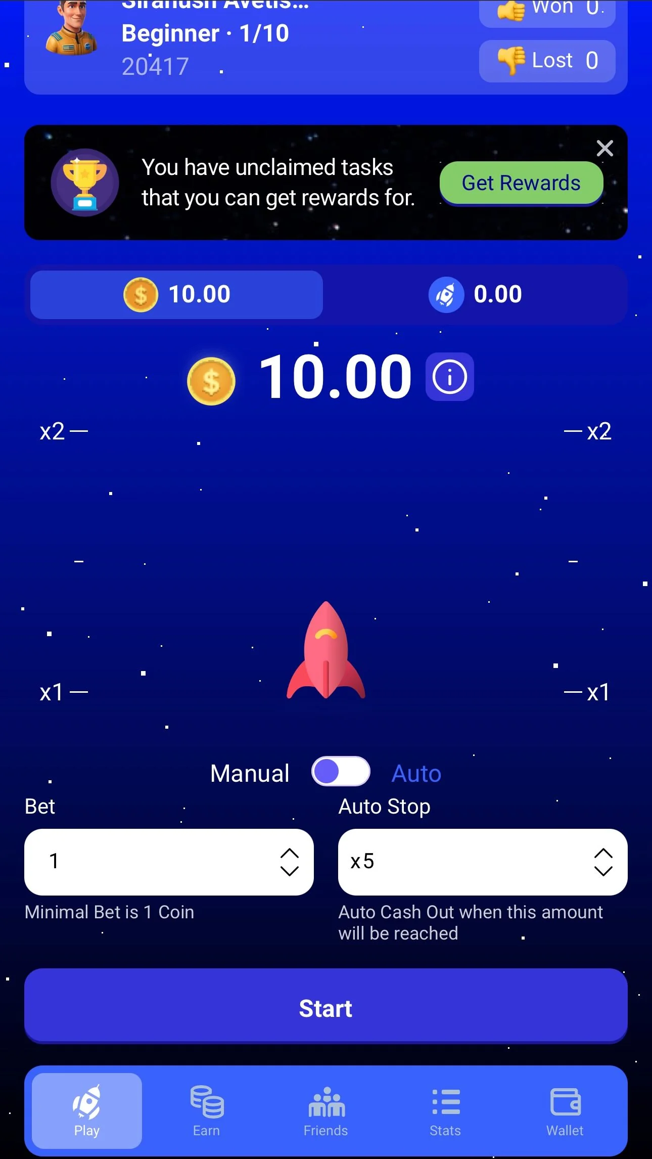 🚀 RocketTON GAME — Preview 1