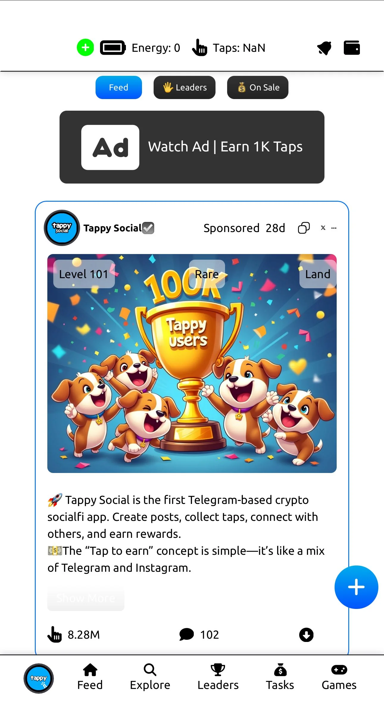Tappy Social — Preview 1