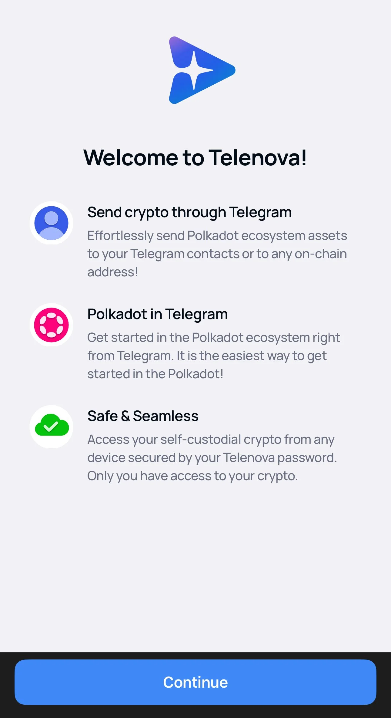 Telenova: Polkadot Wallet — Preview 4
