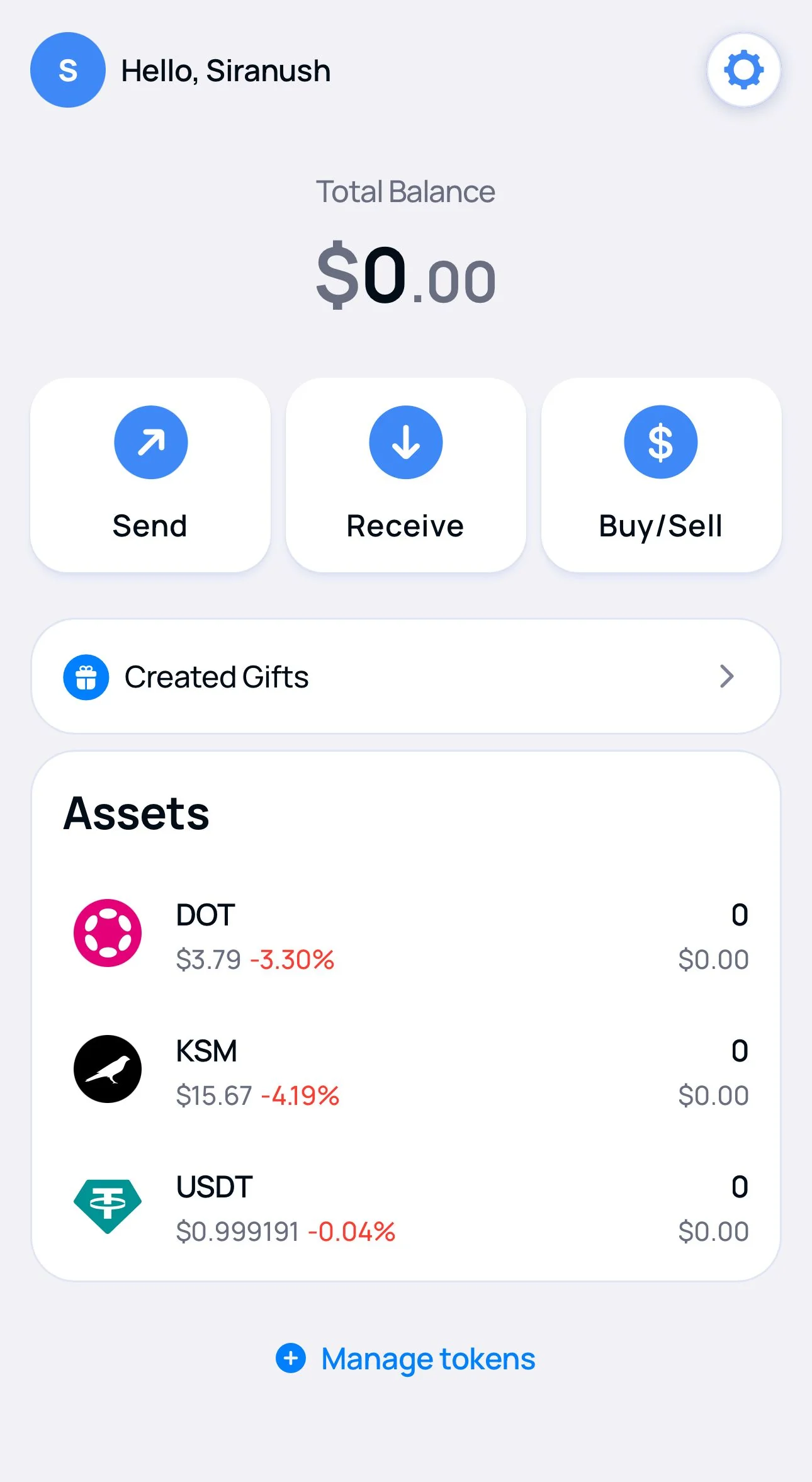 Telenova: Polkadot Wallet — Preview 1