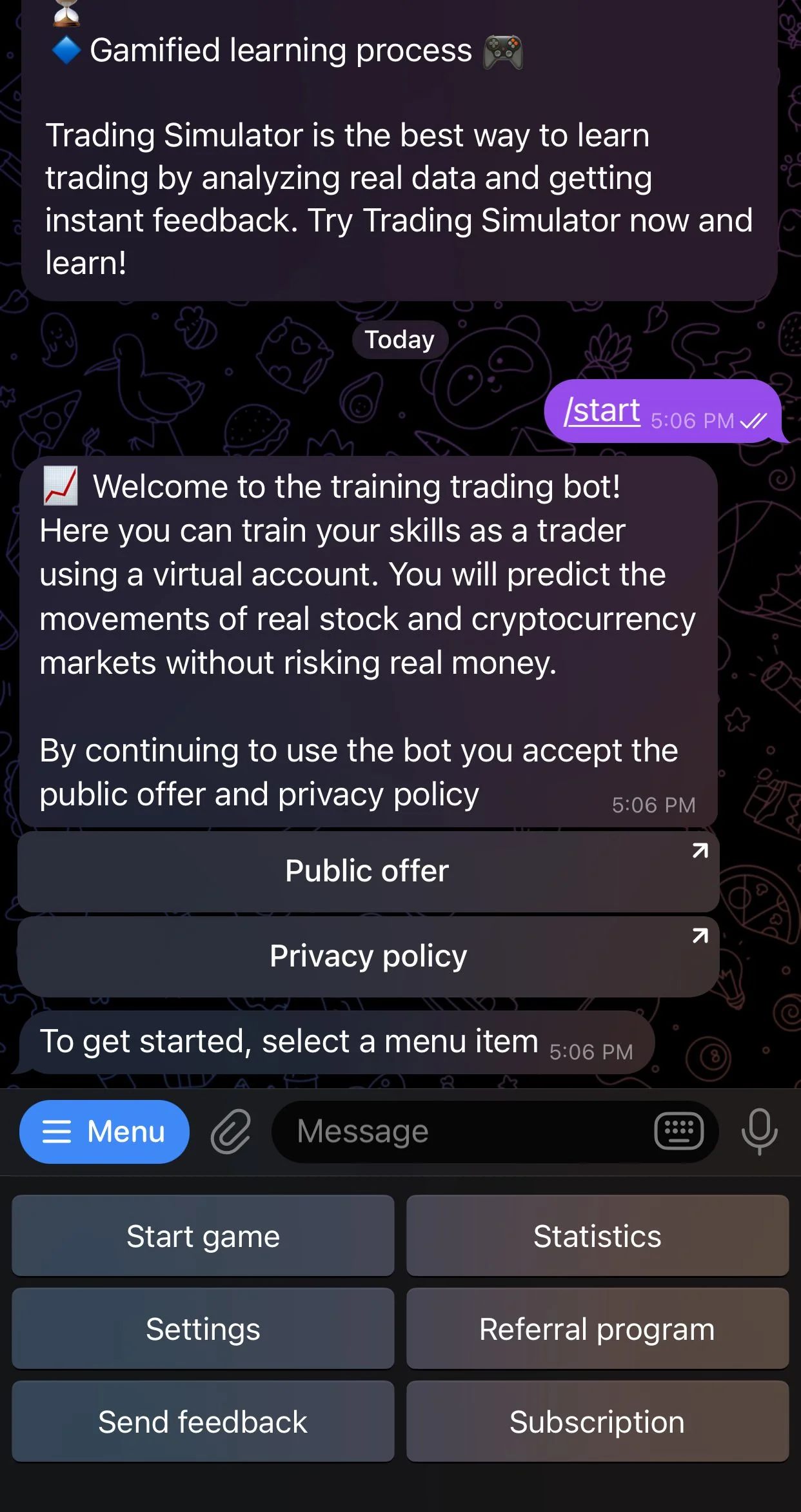 Trading Simulator — Preview 1