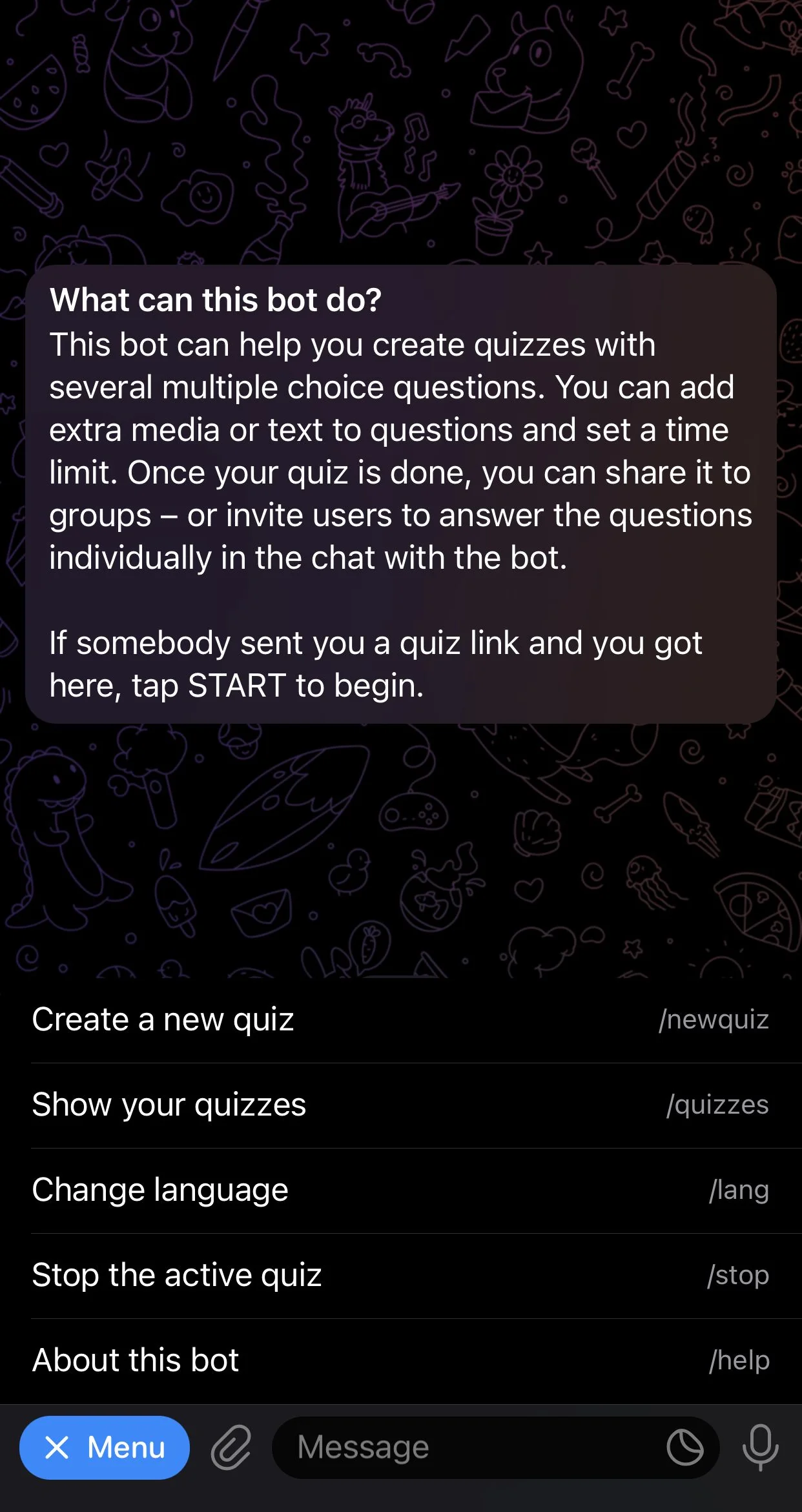 Quiz Bot — Preview 2