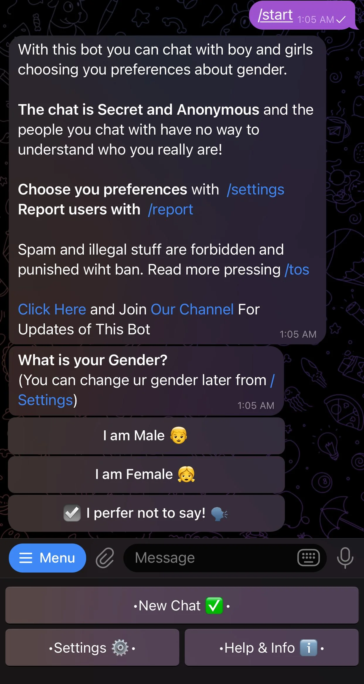 Anonymous 🔐Secret Chat — Preview 1