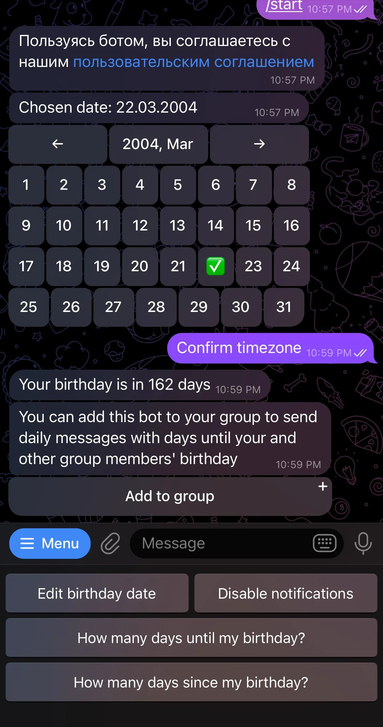 Birthday countdown — Перегляд 2
