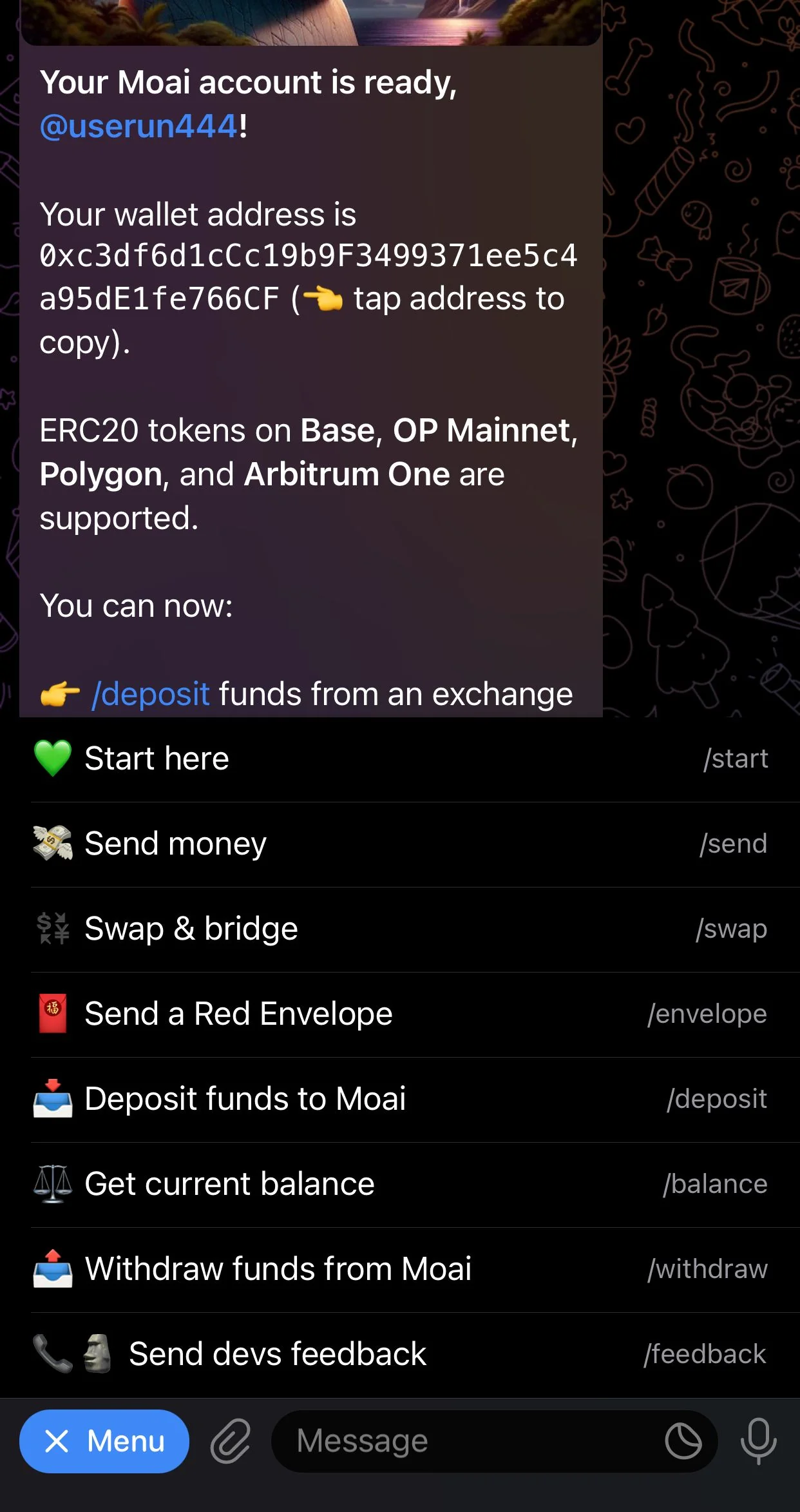 Moai – Smart wallet for Ethereum L2s — Aperçu 3