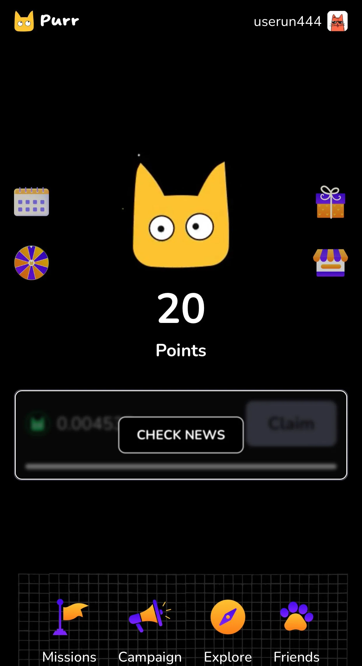 Purr fund Miniapp — Pratinjau 2