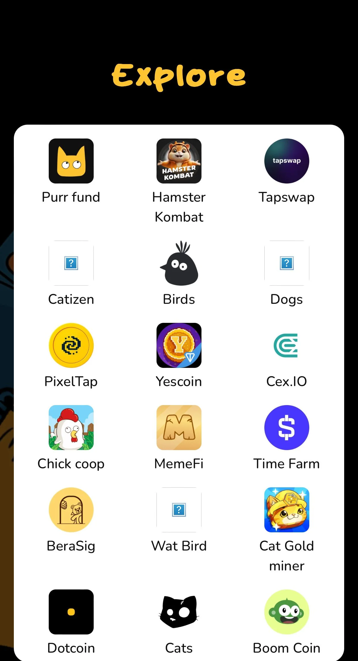 Purr fund Miniapp — Pratinjau 3