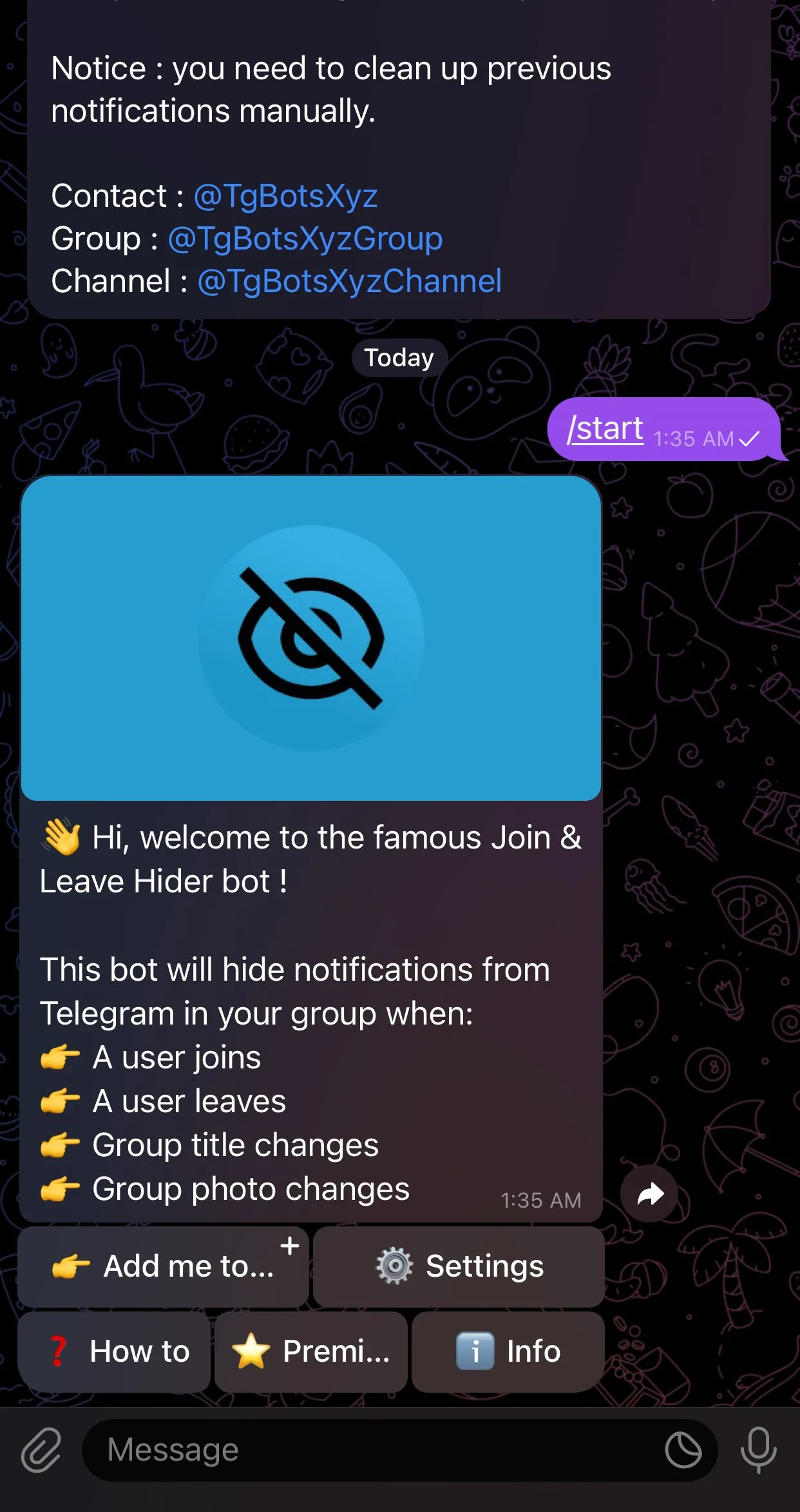 Join & Leave hider bot — Preview 1