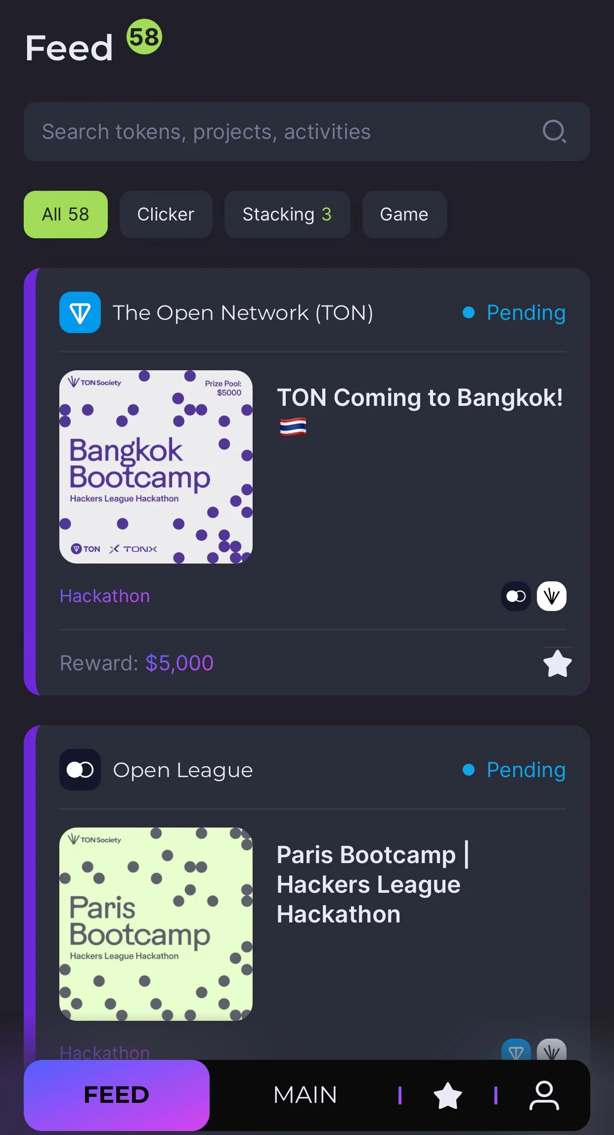 FaktON🟢 | web3 Activity Tracker — Aperçu 2