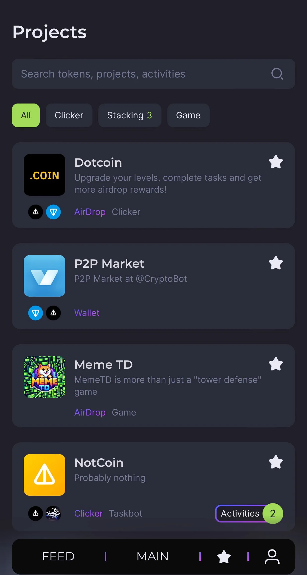 FaktON🟢 | web3 Activity Tracker — Aperçu 3