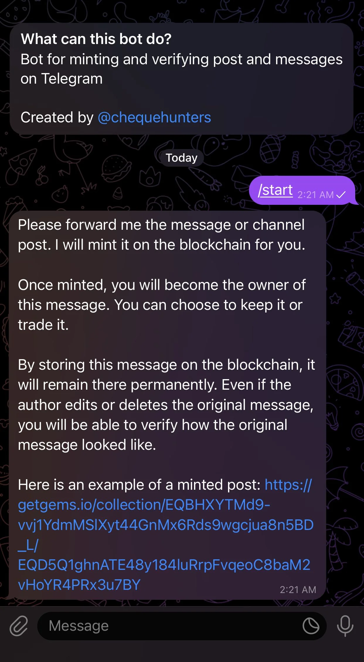 Telegram Moments — Preview 1